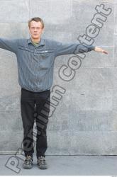 Whole Body Man T poses White Casual Slim